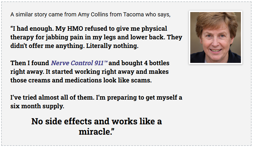 Nerve Control 911 Customer Reviews